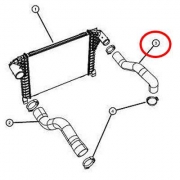 Furtun dreapta intercooler DODGE NITRO KA 2.8 CRD (2007-2011)