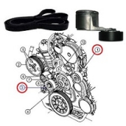 Kit intinzator + curea transmisie DODGE NITRO 2.8 CRD ENS (2007-2012)