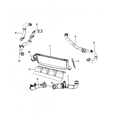 Furtun intrare intercooler JEEP COMPASS, PATRIOT 2.0 CRD (2006-2017)